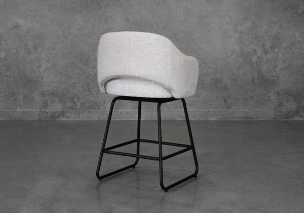 Olson Wheat Fabric Counter Stool - Back