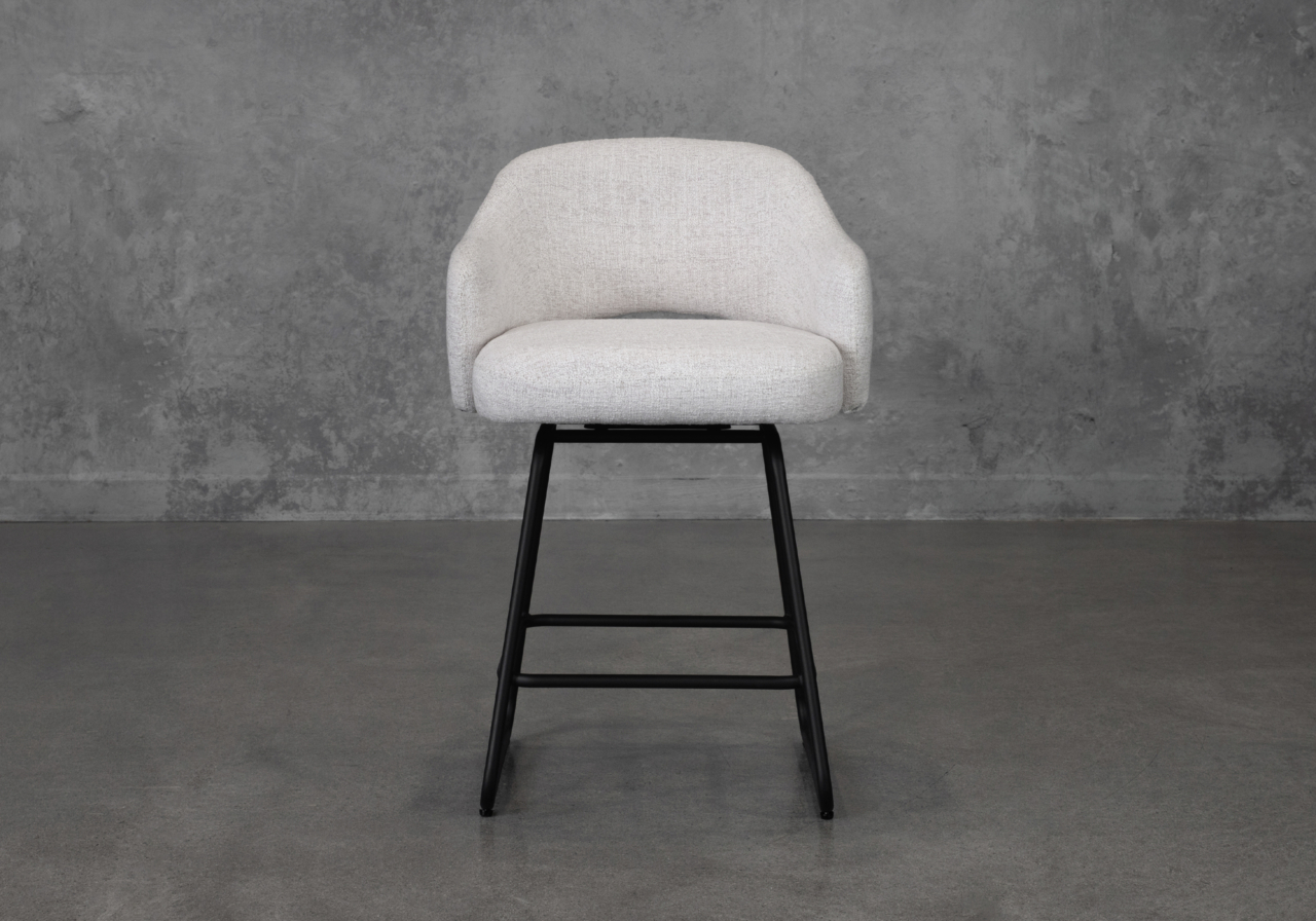 Olson Wheat Fabric Counter Stool - Front