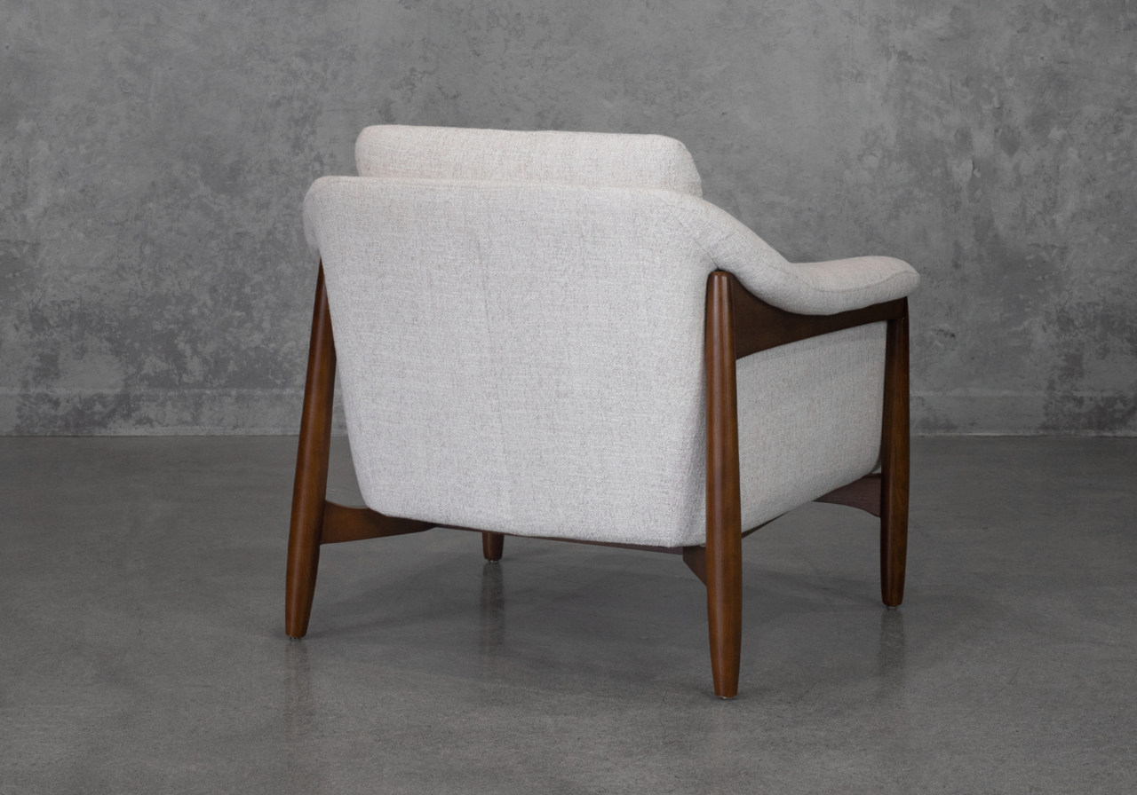 Peggy A391 Wheat Fabric Accent Chair - Back