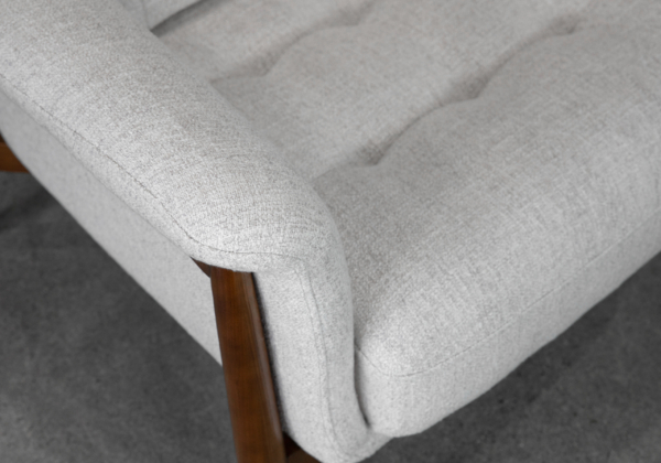 Peggy A391 Wheat Fabric Accent Chair - Close Up