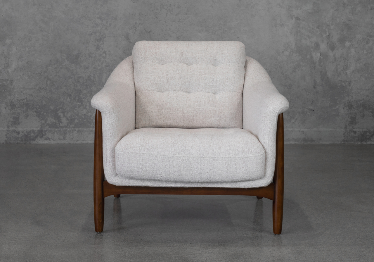 Peggy A391 Wheat Fabric Accent Chair - Front Peggy A391 Wheat Fabric Accent Chair - Front