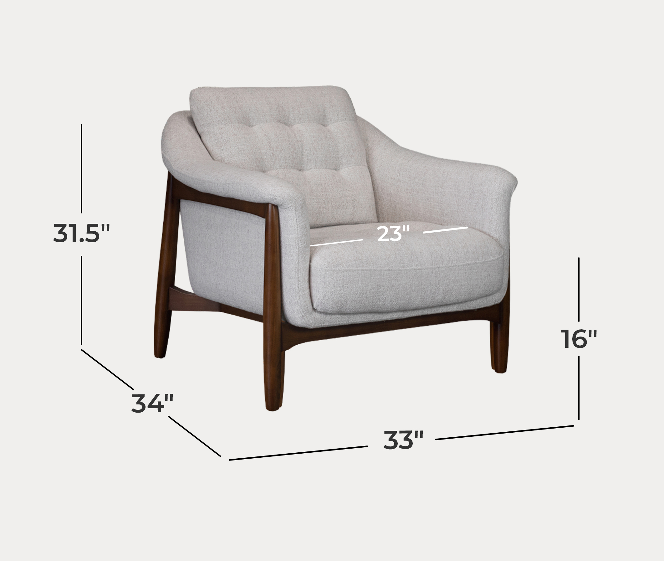 Haydee Chair - Dimensions Peggy Chair - Dimensions
