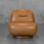 Petrie Saddle Leather Swivel Chair