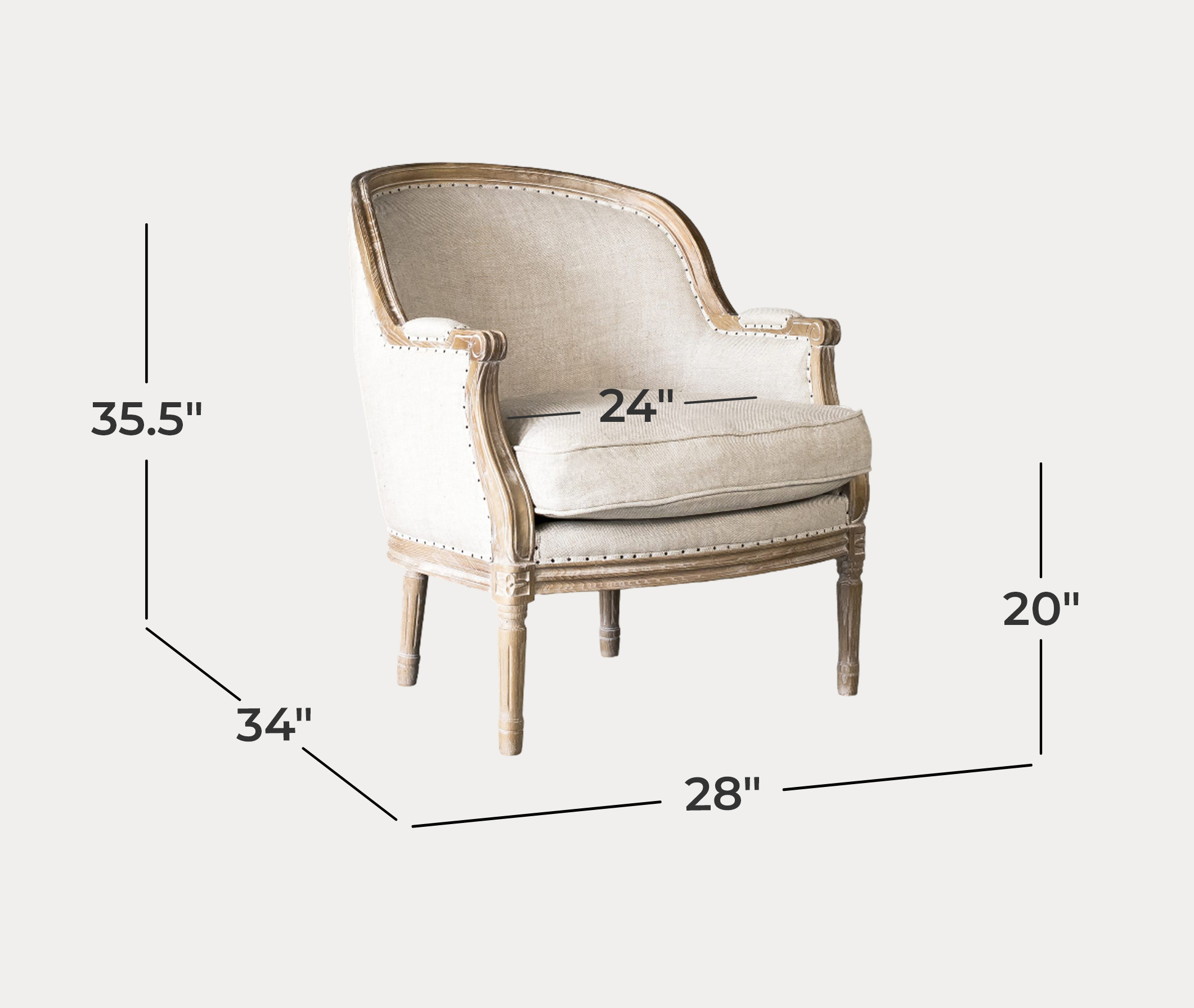 Sandra Chair - Dimensions Sandra Chair - Dimensions