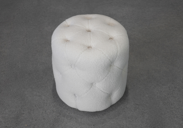 Wayne Cream Ottoman