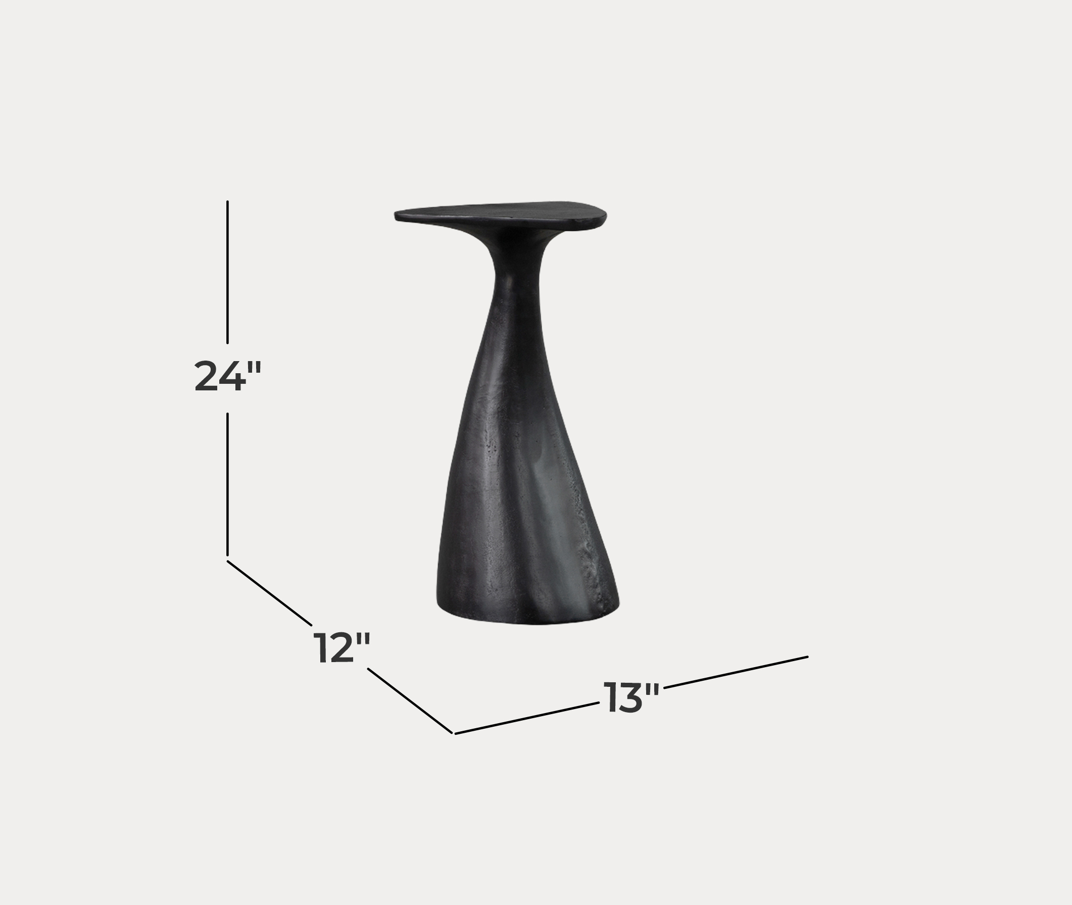 Dario End Table - Dimensions