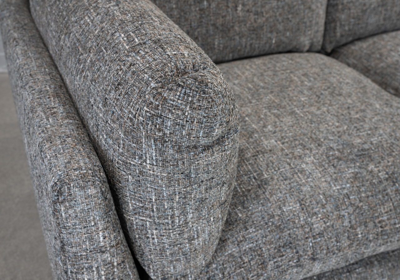 Esha Sectional in Beck Slate - Close Up