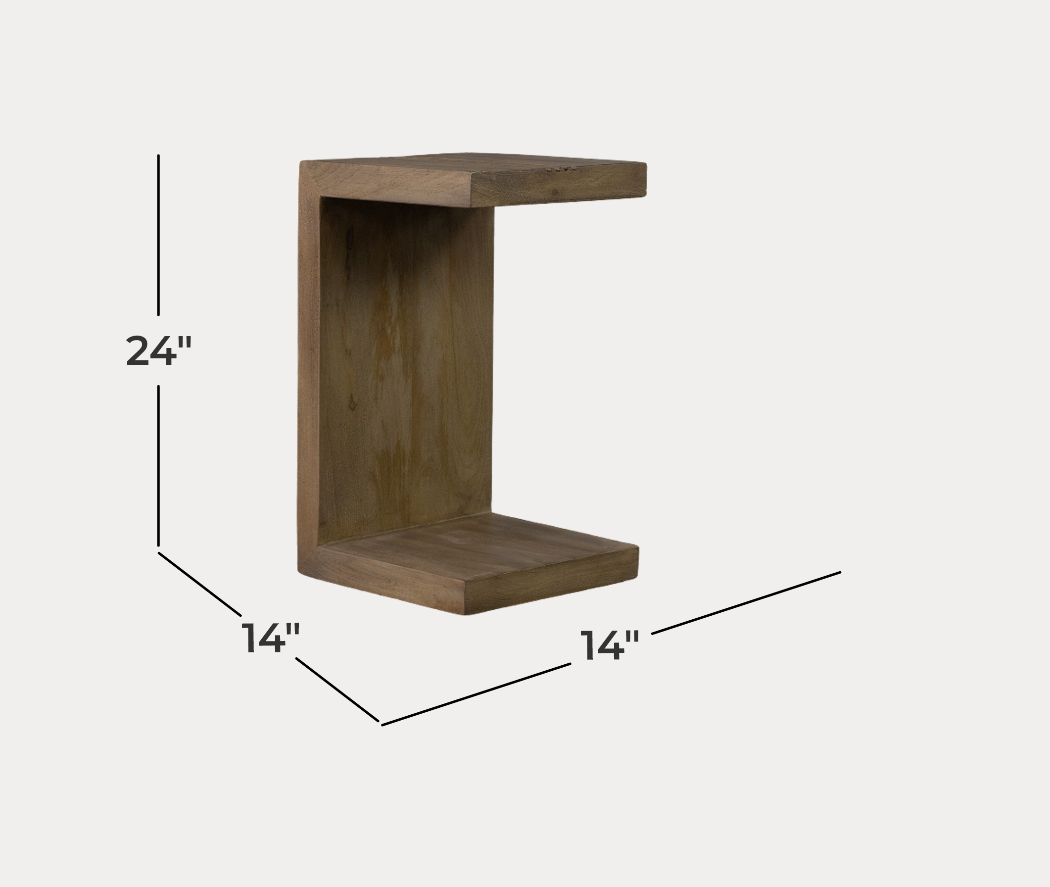 Cairo C End Table - Dimensions