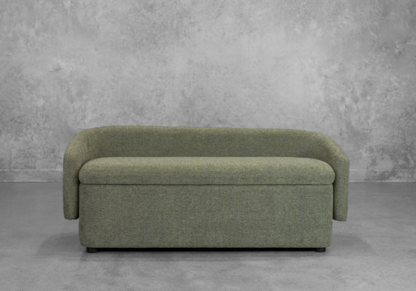 July Storage Bench in Forest - Front