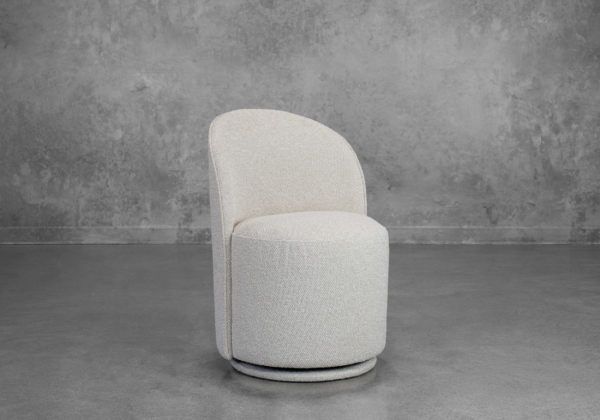 Lily Dining Chair in Linen - Angle