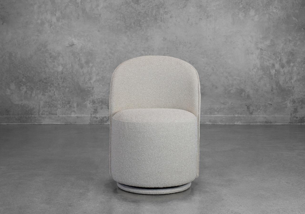 Lily Dining Chair in Linen - Front