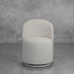 Lily Swivel Dining Chair in Linen
