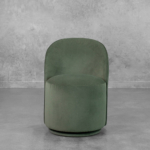 Lily Swivel Dining Chair in Olive