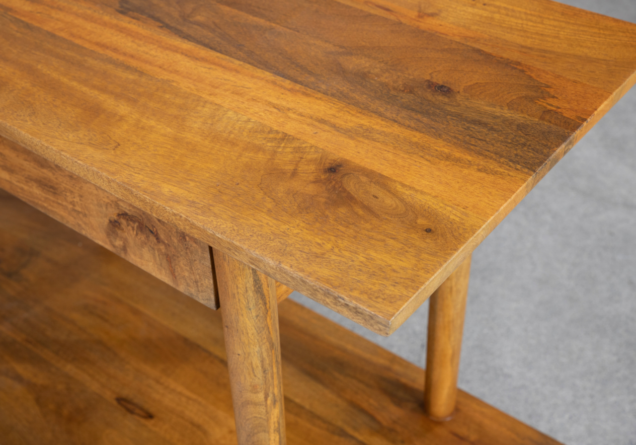 David Mango Wood Console - Close Up