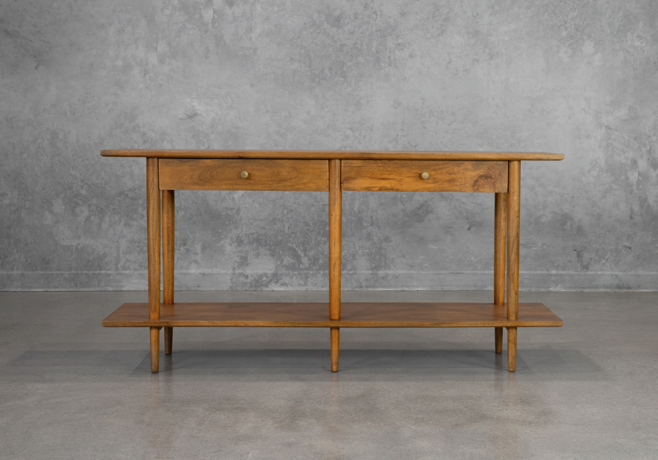 David Mango Wood Console - Front David Mango Wood Console - Front