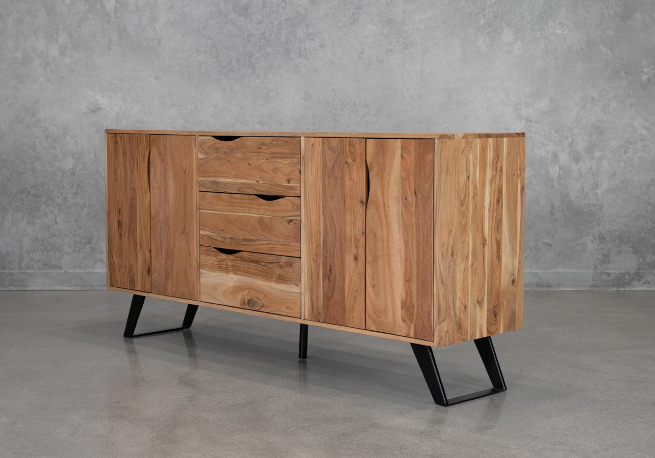 Shinola Acacia Sideboard in Natural - Angle