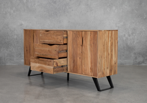 Shinola Acacia Sideboard in Natural - Angle - 2