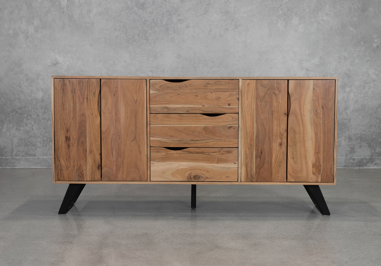 Shinola Acacia Sideboard in Natural - Front Shinola Acacia Sideboard in Natural - Front