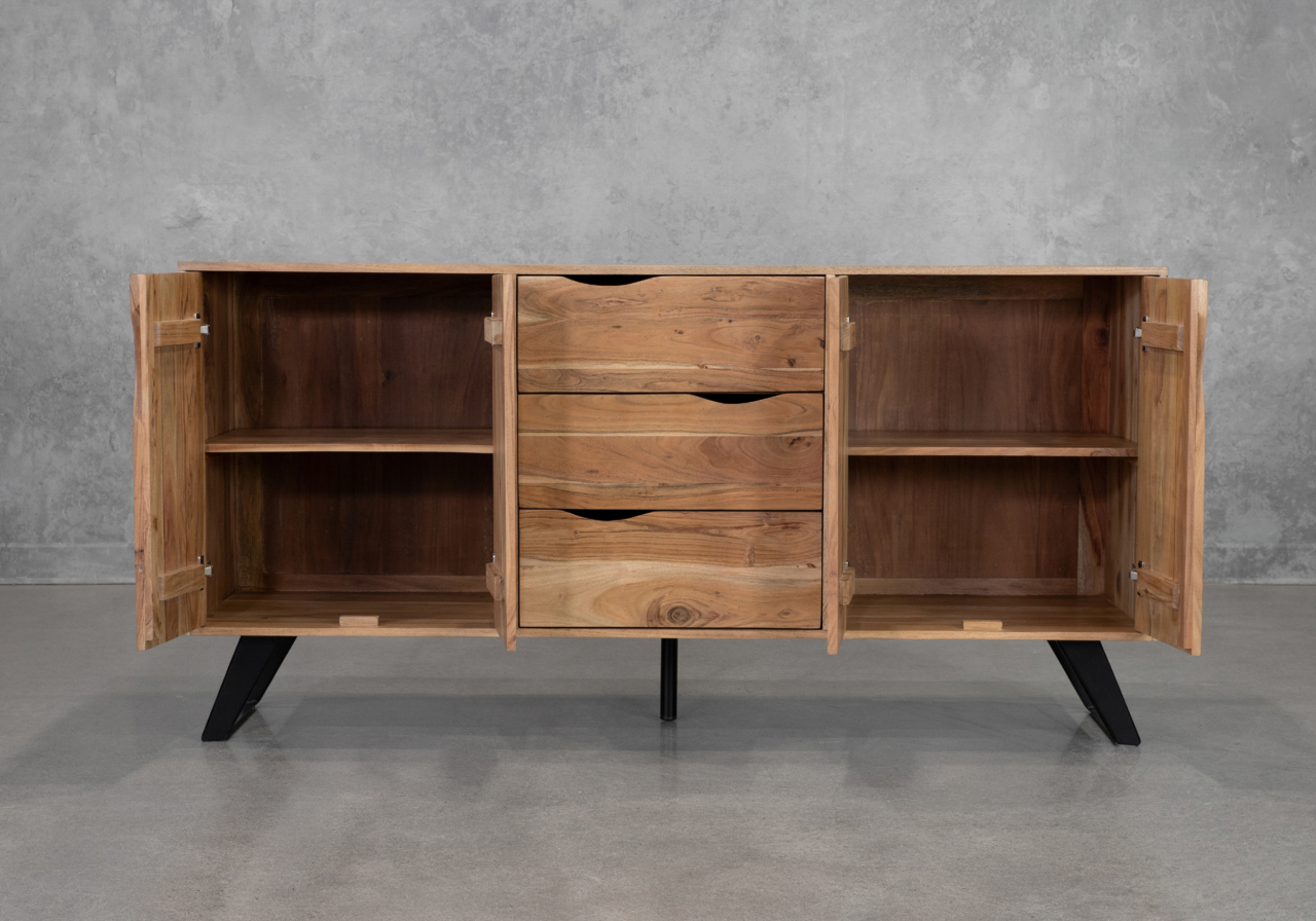 Shinola Acacia Sideboard in Natural - Front - 2