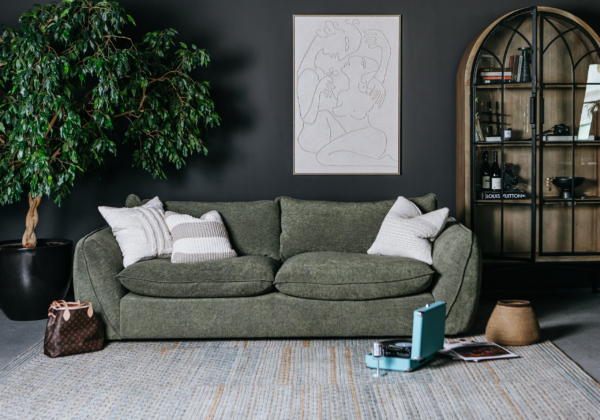 Archie Sofa & Kelowna Cabinet - Living Room