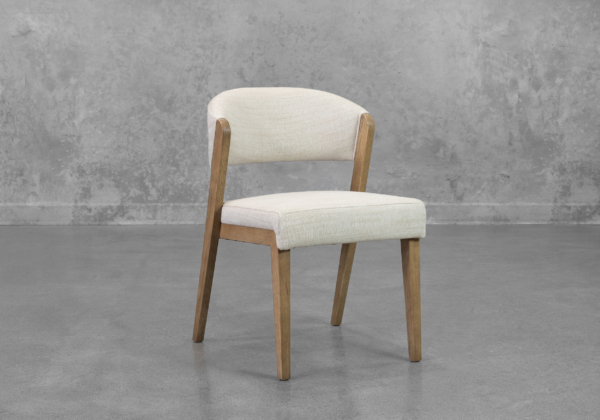 Bruno Dining Chair in Cream - Angle