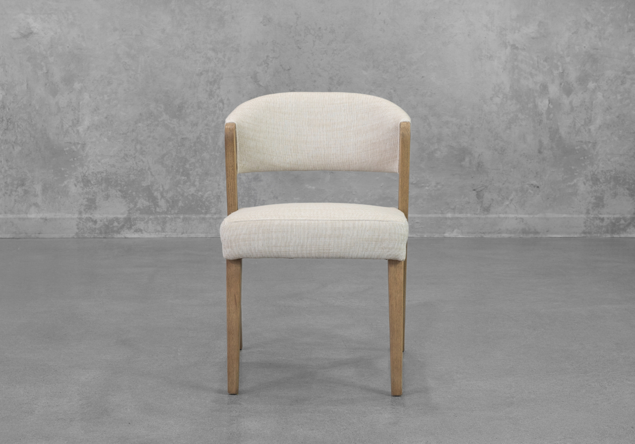 Bruno Dining Chair in Cream - Front