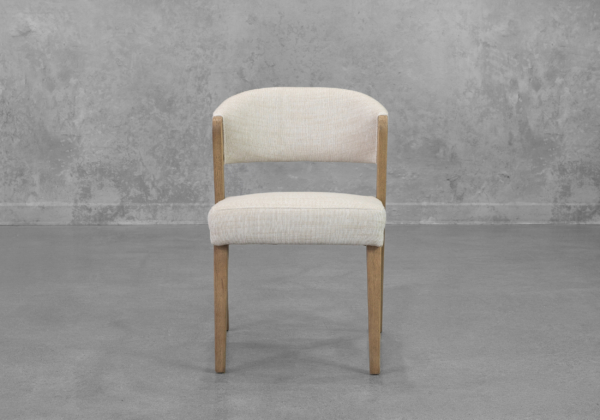 Bruno Dining Chair in Cream - Front
