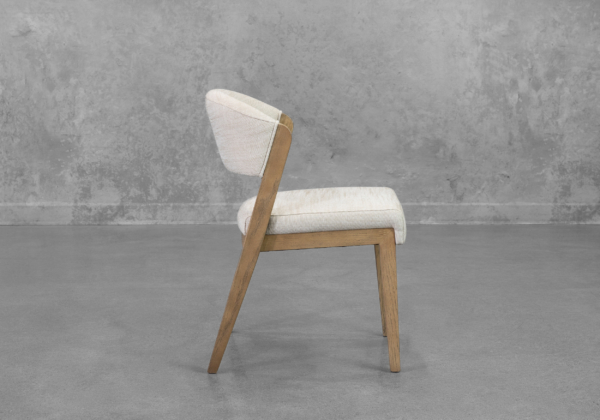 Bruno Dining Chair in Cream - Side