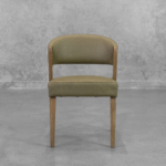 Bruno Green Leather Dining Chair