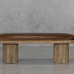 Felix Leather Bench - Front
