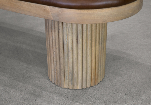 Felix Leather Bench - Legs