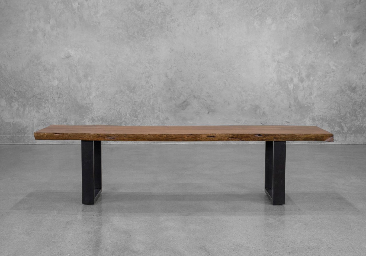 Jordan Bench in Washed Walnut - Front Jordan Bench in Washed Walnut - Front