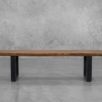 Jordan Live Edge Dining Bench in Washed Walnut