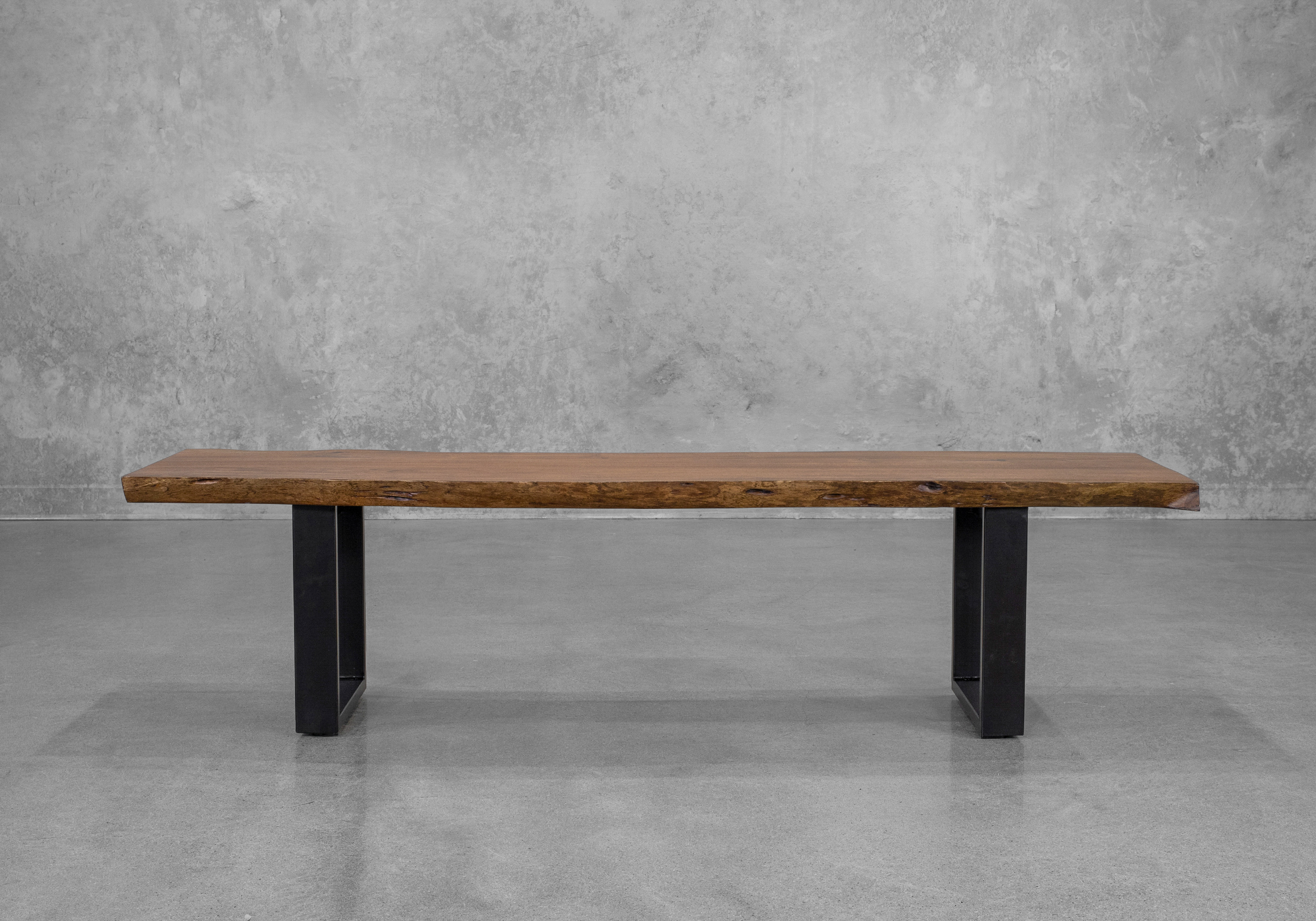 Jordan Bench in Washed Walnut - Front