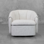 Mosa Wheat Fabric Swivel Chair