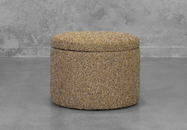 Salman Mustard Storage Ottoman - Featured