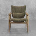 Tonio Fabric Accent Chair in Green