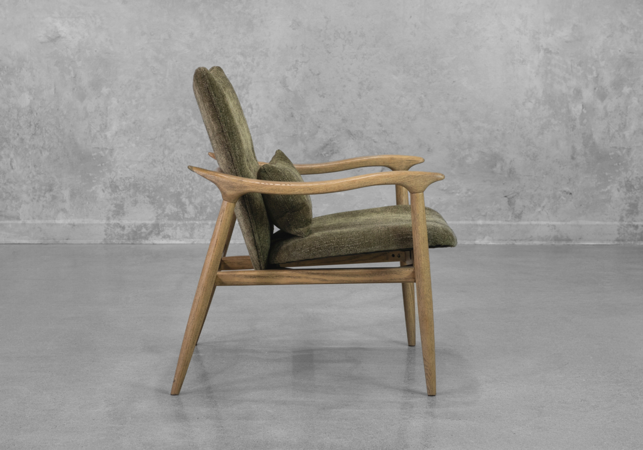 Tonio Accent Chair in Green - Side