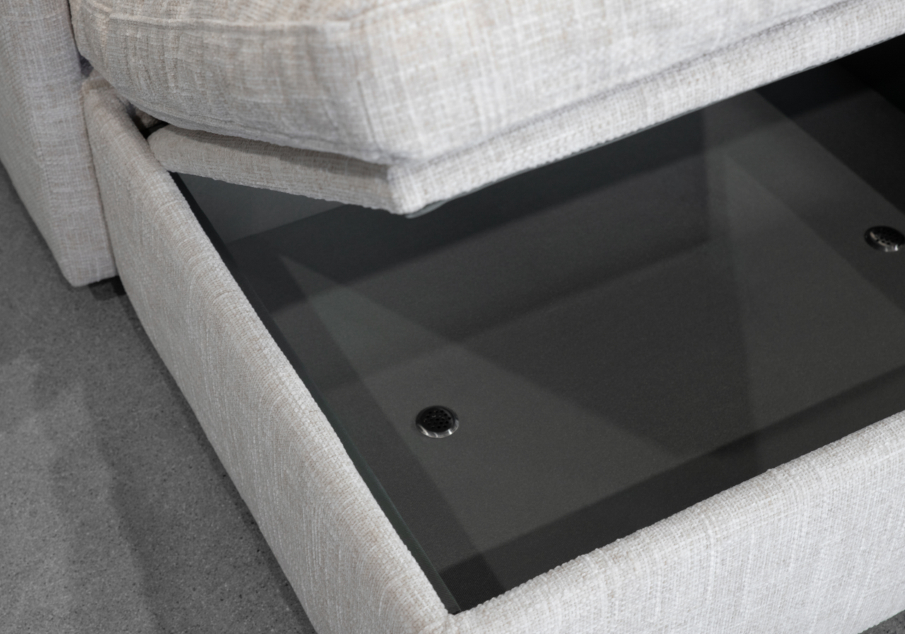 Bingo Sectional - Storage Compartment Interior