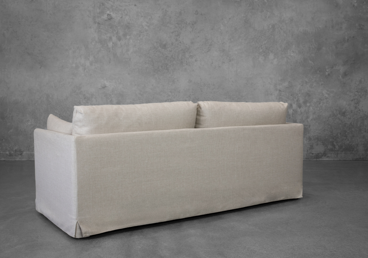 Azula Fabric Sofa in Cream - Back