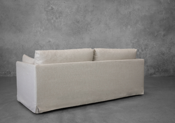 Azula Fabric Sofa in Cream - Back