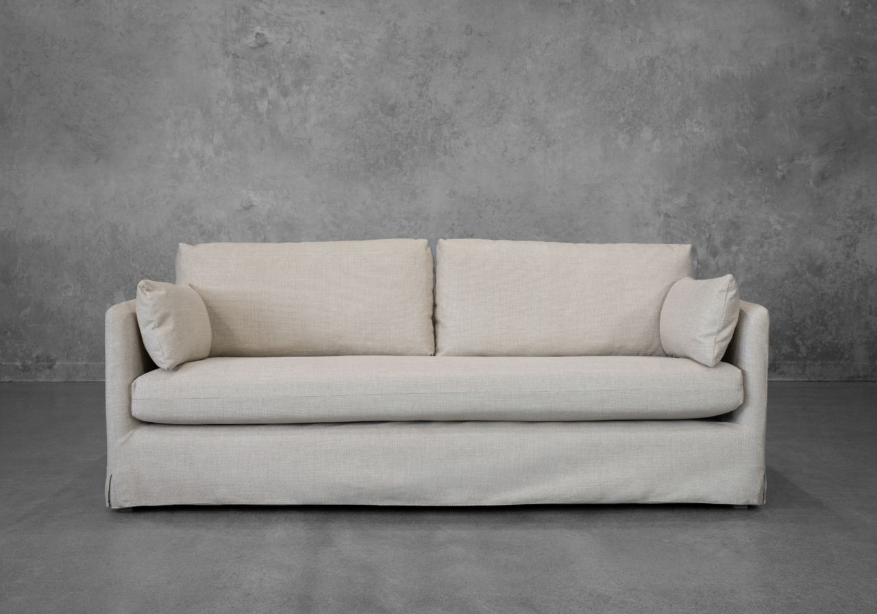 Azula Fabric Sofa in Cream - Front Azula Fabric Sofa in Cream - Front