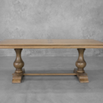 Catia 83" Solid Oak Wood Dining Table
