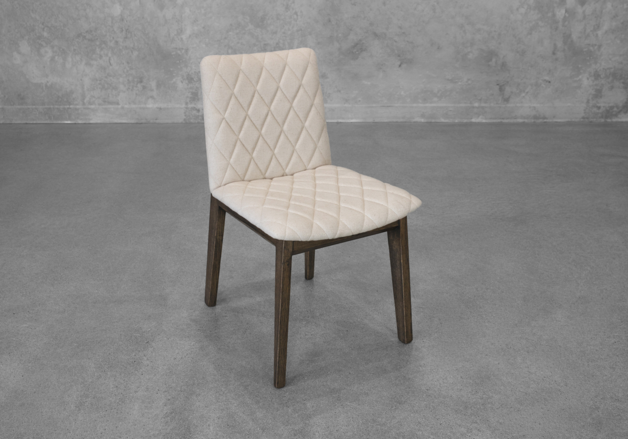 Dimas Cream Fabric Dining Chair