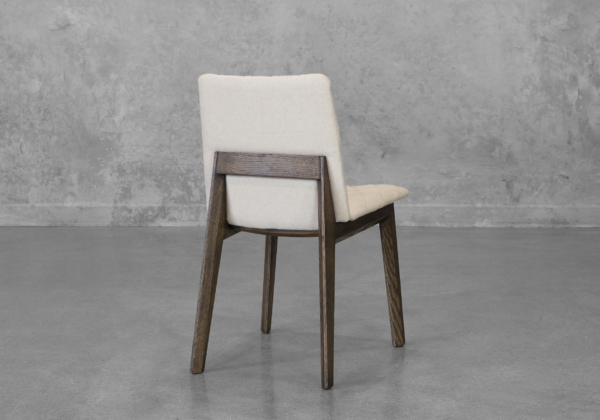 Dimas Cream Fabric Dining Chair - Back