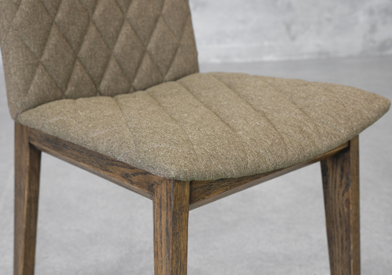 Dimas Dining Chair in Brown - Close Up