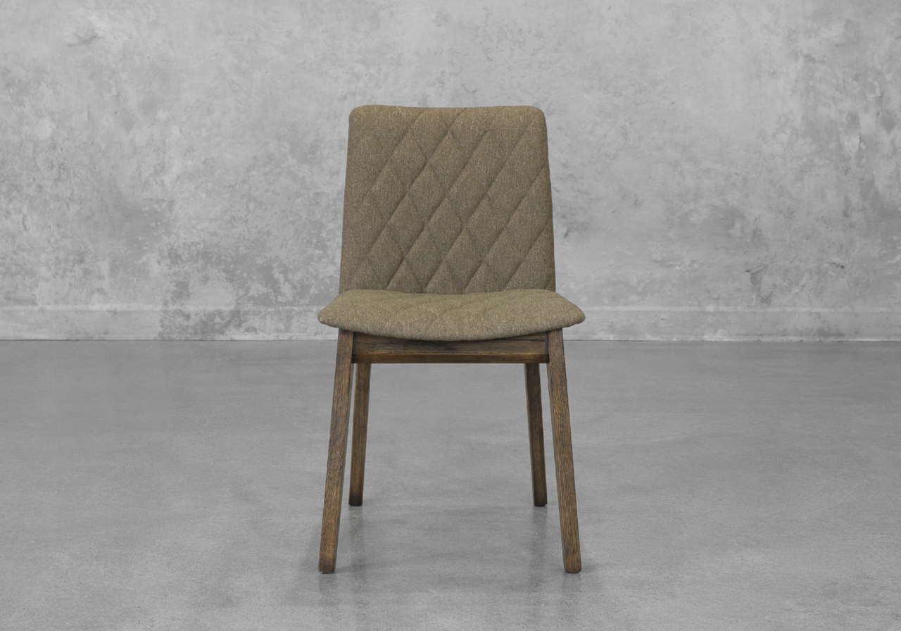 Dimas Dining Chair in Brown - Front