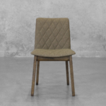 Dimas Brown Fabric Dining Chair