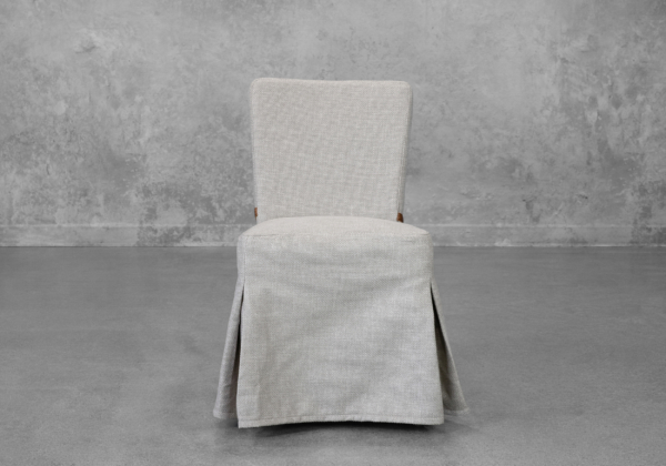 Melo Cream Fabric Dining Chair - Front
