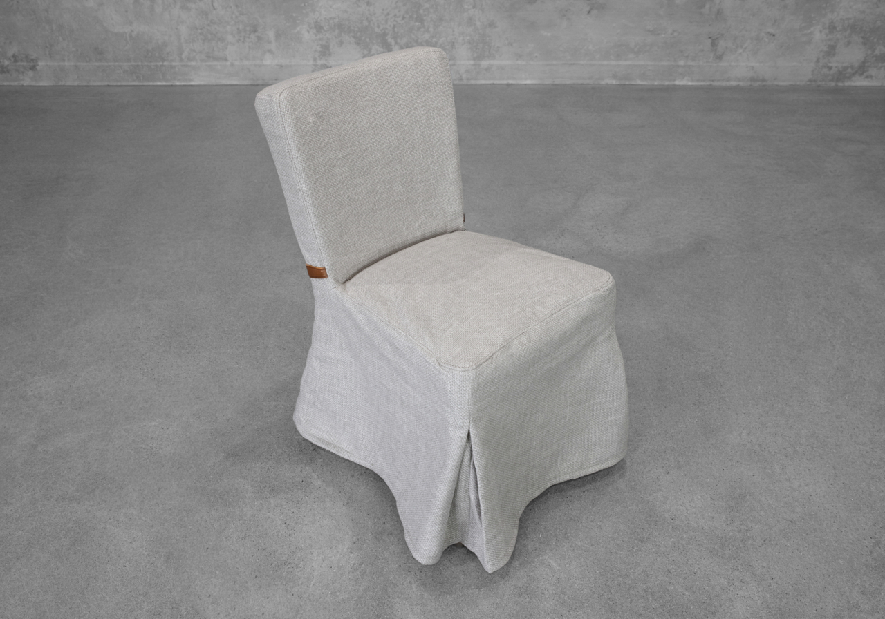 Melo Cream Fabric Dining Chair